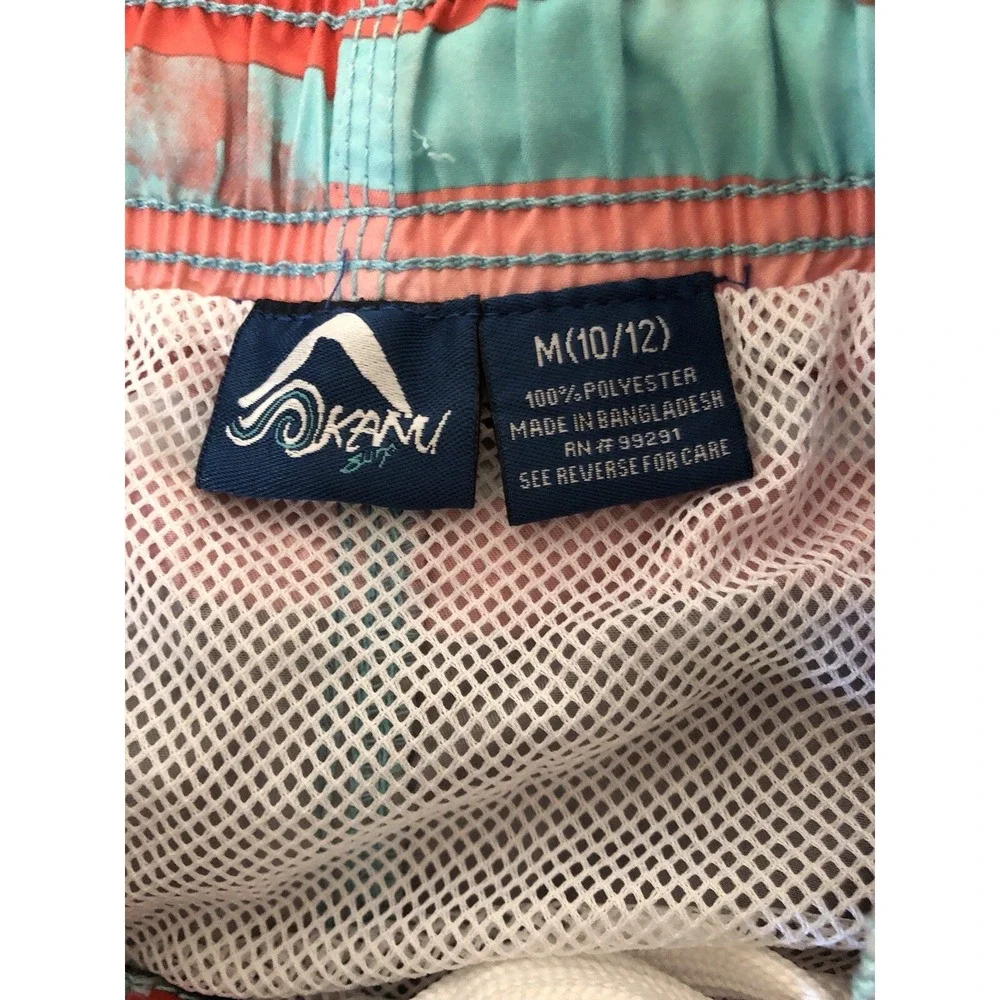 Kanu Surf Boys' Reflection‎ Quick Dry UPF 50+ Beach Swim Trunk Medium 10/12 NWT
